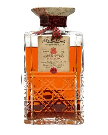Ballantine's 30 Year Old Crystal Decanter Bottled 1960s