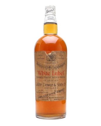 Dewar's White Label Spring Cap Bottled 1960's 100cl