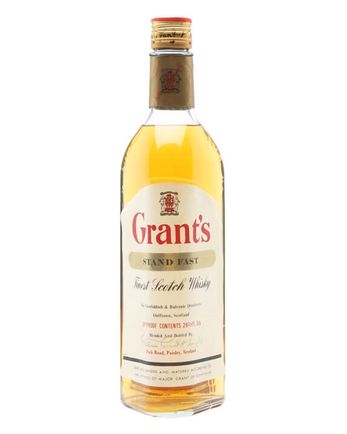 Grant's Standfast Cream Label Bottled 1970's
