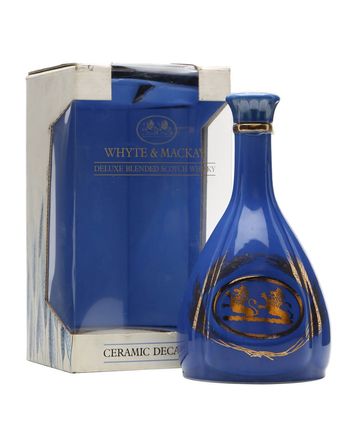 Whyte & Mackay Light Blue Ceramic Bottled 1980's