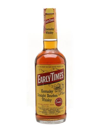 Early Times 4 Year Old Bottled 1980s New Label