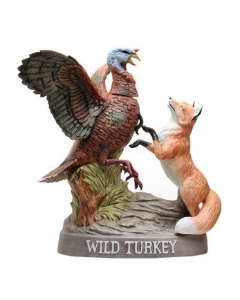 Wild Turkey 101 Proof Red Fox Decanter No 7 1985
