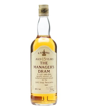 Cardhu 15 Year Old Manager's Dram Bottled 1980s