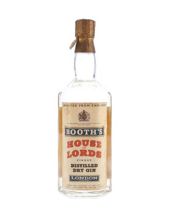 Booth's Dry Gin House of Lords Bottled 1960s