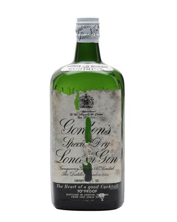 Gordon's London Dry Gin Bottled 1950s Spring Cap