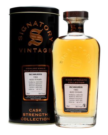 Inchmurrin 1993 19 Year Old Casks #2844+5 Signatory Cask Strength Collection