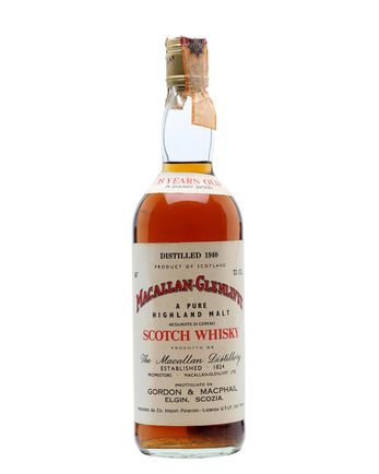 Macallan Glenlivet 1940 35 Year Old Sherrywood Gordon & Macphail