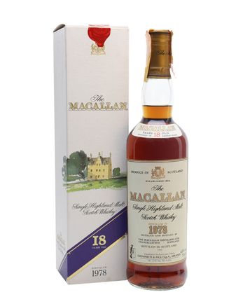 Macallan 1978 18 Year Old Vintage Label