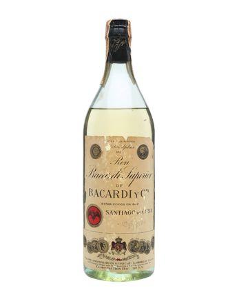 Bacardi Superior Rum Cuba Bottled 1940s