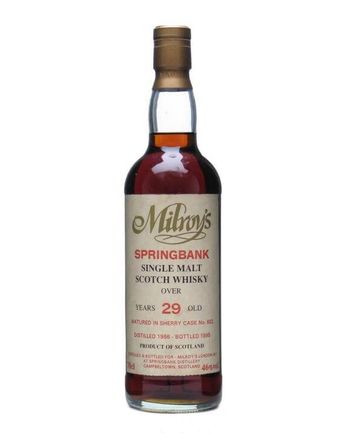 Springbank 1966 29 Year Old Sherry Cask Milroy's