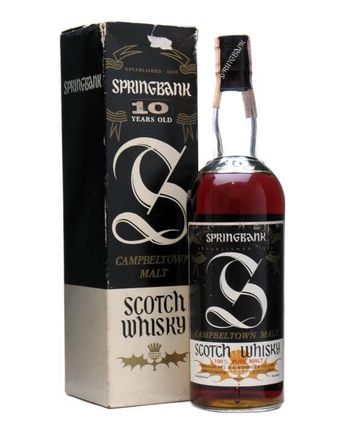 Springbank 10 Year Old Sherry Cask Bottled 1970s