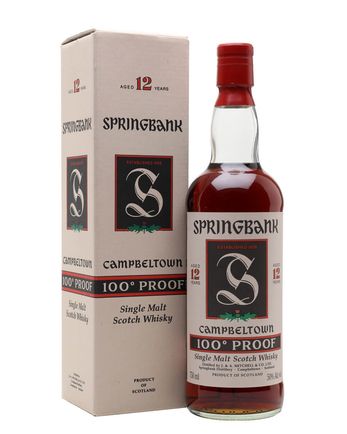 Springbank 12 Year Old 100 Proof Bottled 1990s 75cl