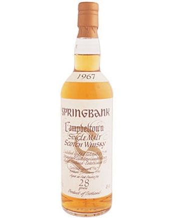 Springbank 1967 28 Year Old White Label