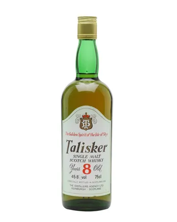 Talisker 8 Year Old DT Label Bottled 1980s
